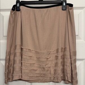 LC Lauren Conrad Tan A-Line Skirt